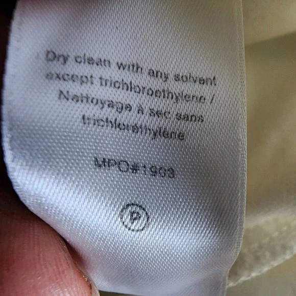Rag & Bone Womens White Cotton Mid Rise Zip Back Straight Leg Pants Size2(24x26) - Picture 7 of 10